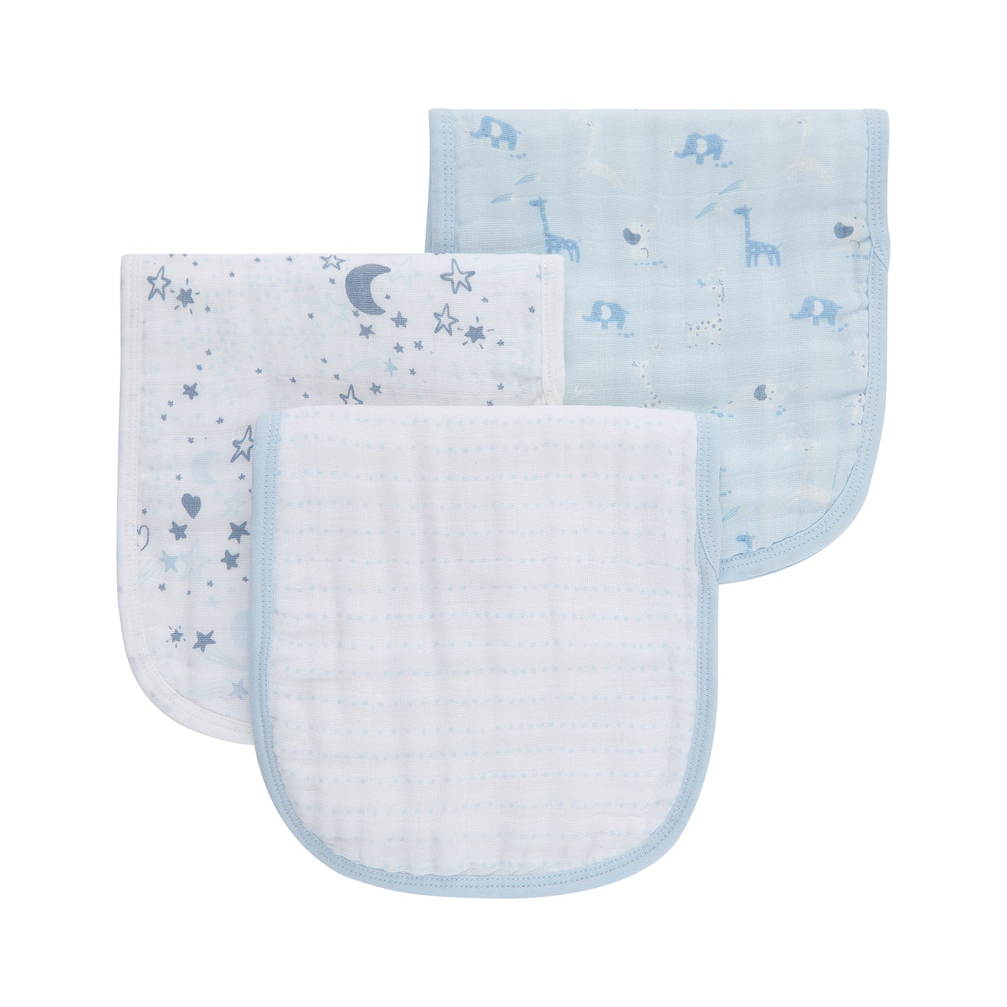 Muslin Burp Cloths 3-piece