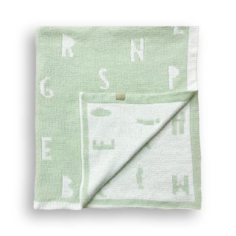 Feather Chenille Reversible Stroller Blanket in Gift Box