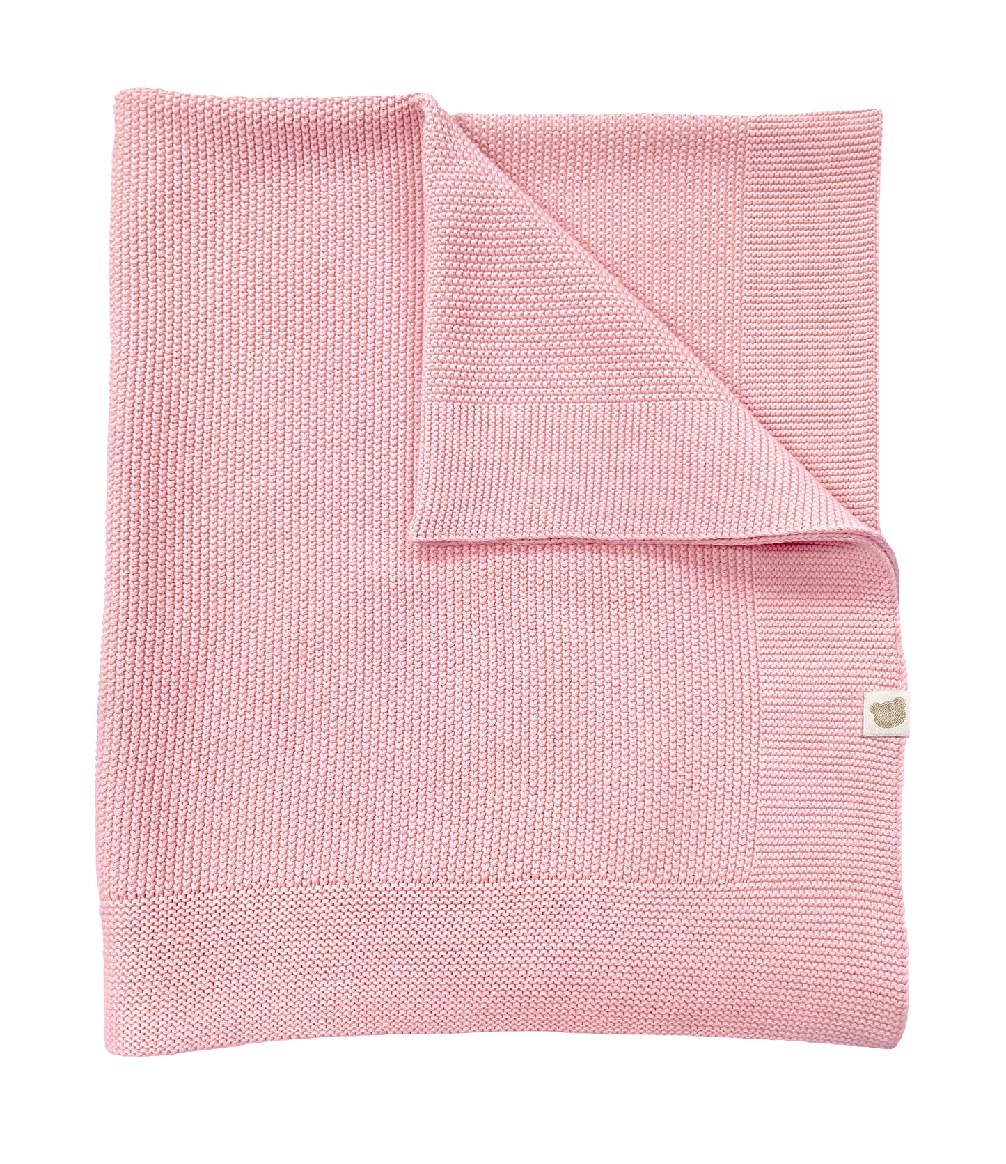 Sweater Knit Blanket on Wooden Hanger