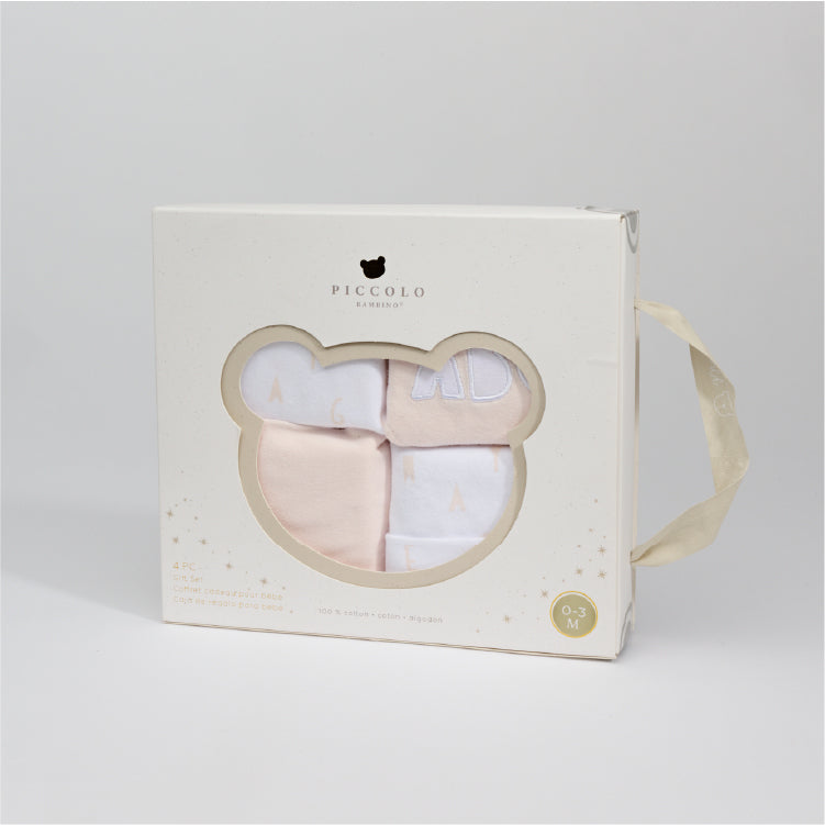 Short Sleeve Bodysuit 4-piece set in Gift Box