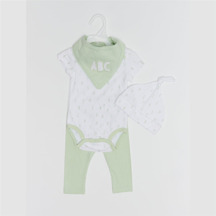 Short Sleeve Bodysuit 4-piece set in Gift Box