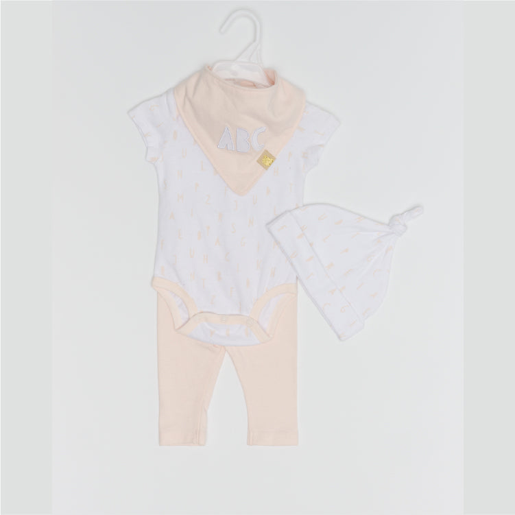 Short Sleeve Bodysuit 4-piece set in Gift Box