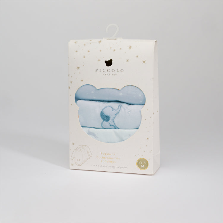 Long Sleeve Bodysuit 3-piece set in Gift Box