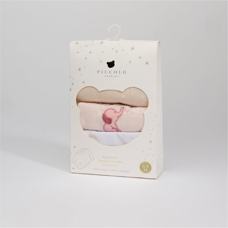 Long Sleeve Bodysuit 3-piece set in Gift Box