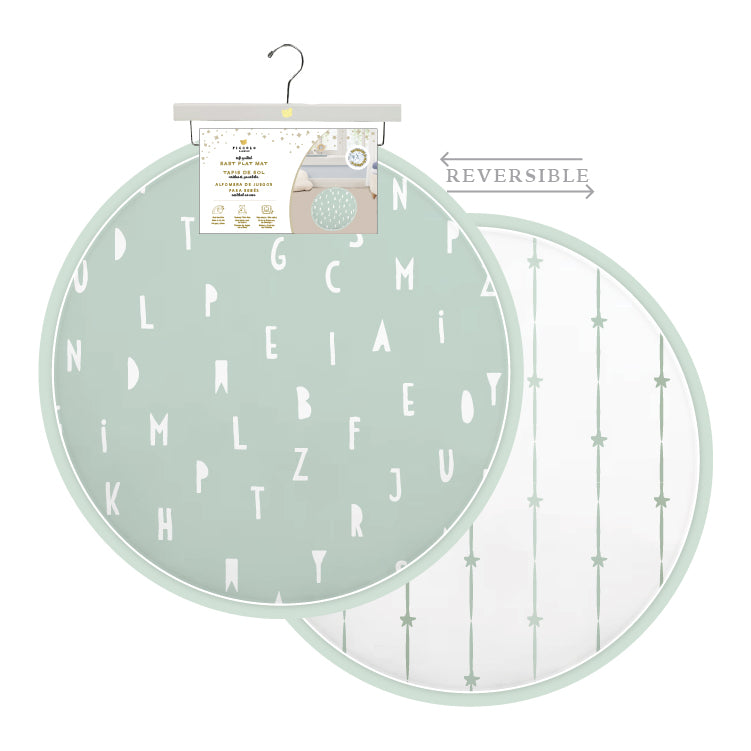 Reversible Round Playmat on Wooden Hanger