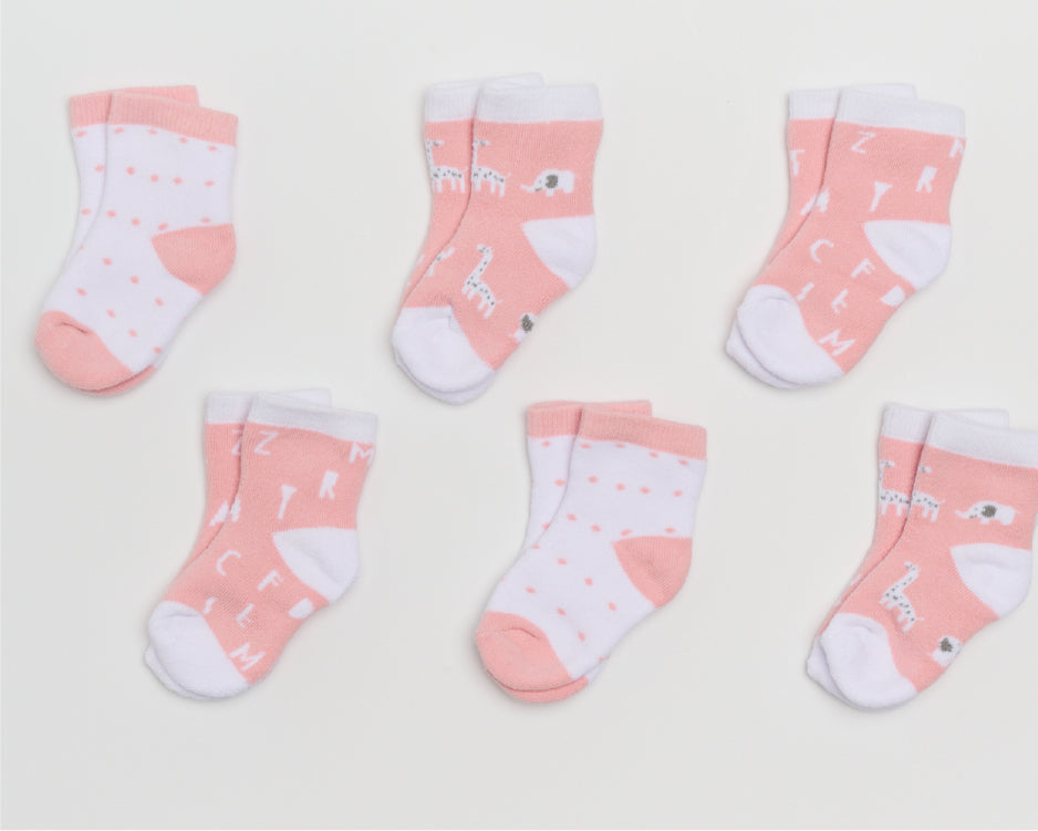 Woven Knit Socks 6-piece in Gift Box