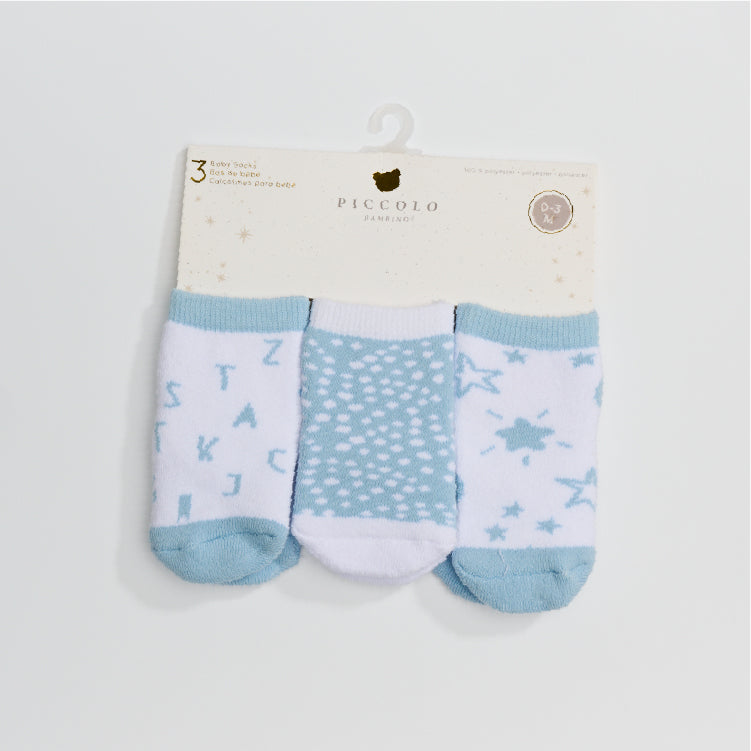 Woven Knit Socks 3-piece
