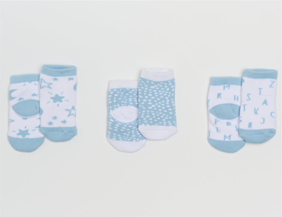 Woven Knit Socks 3-piece