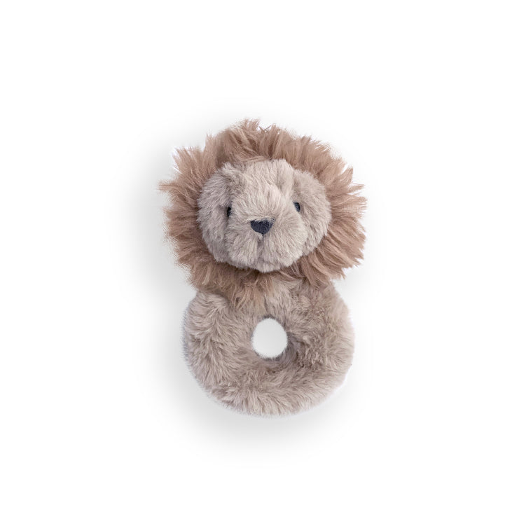 Faux Fur Ring Rattle 7"