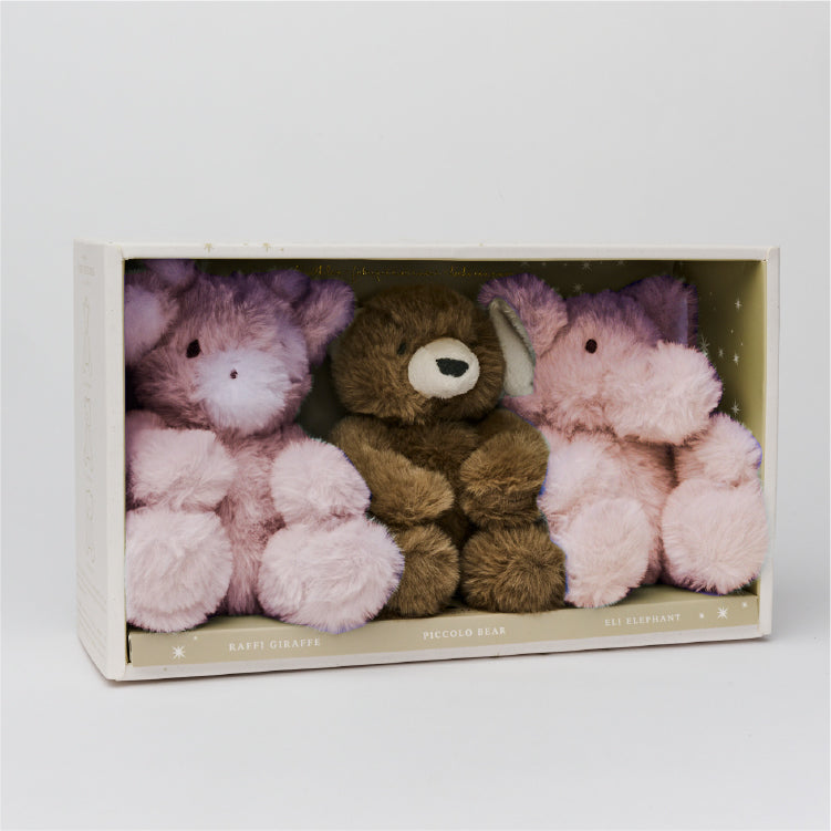 3 Pack Micro Mink Cuddly Pal in Gift Box 5"
