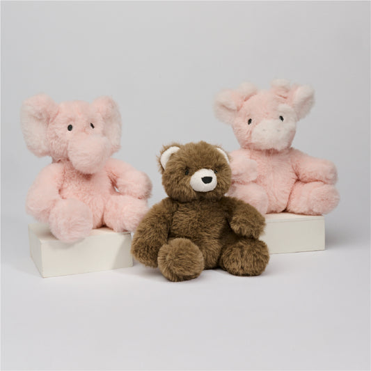 3 Pack Micro Mink Cuddly Pal in Gift Box 5"