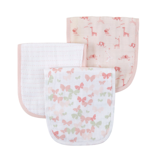 Muslin Burp Cloths 3-piece