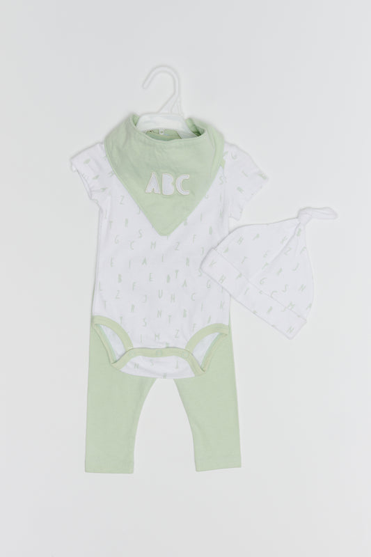 Short Sleeve Bodysuit 4-piece set on Hanger