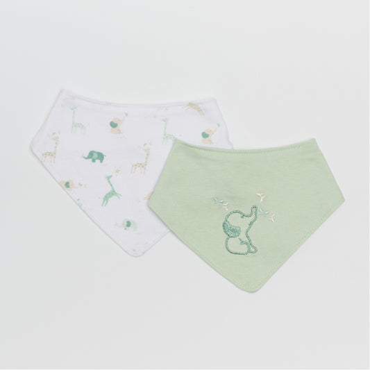 Embroidered & All Over Print Bibs 2-piece