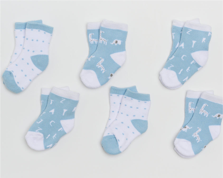 Woven Knit Socks 6-piece in Gift Box