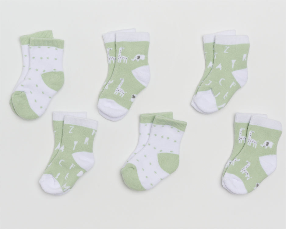 Woven Knit Socks 6-piece in Gift Box