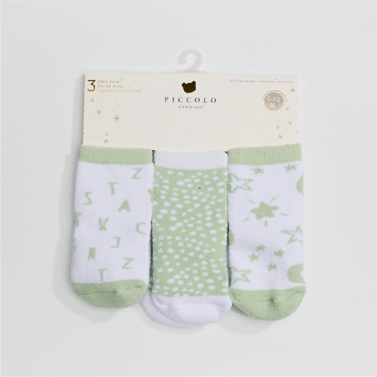 Woven Knit Socks 3-piece